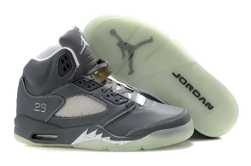 Buy Air Jordan 5 Glow In The Dark Grey White